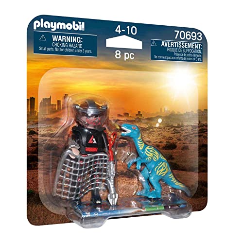PLAYMOBIL Jurassic World Dinos Duo Pack with Raptor and Figure