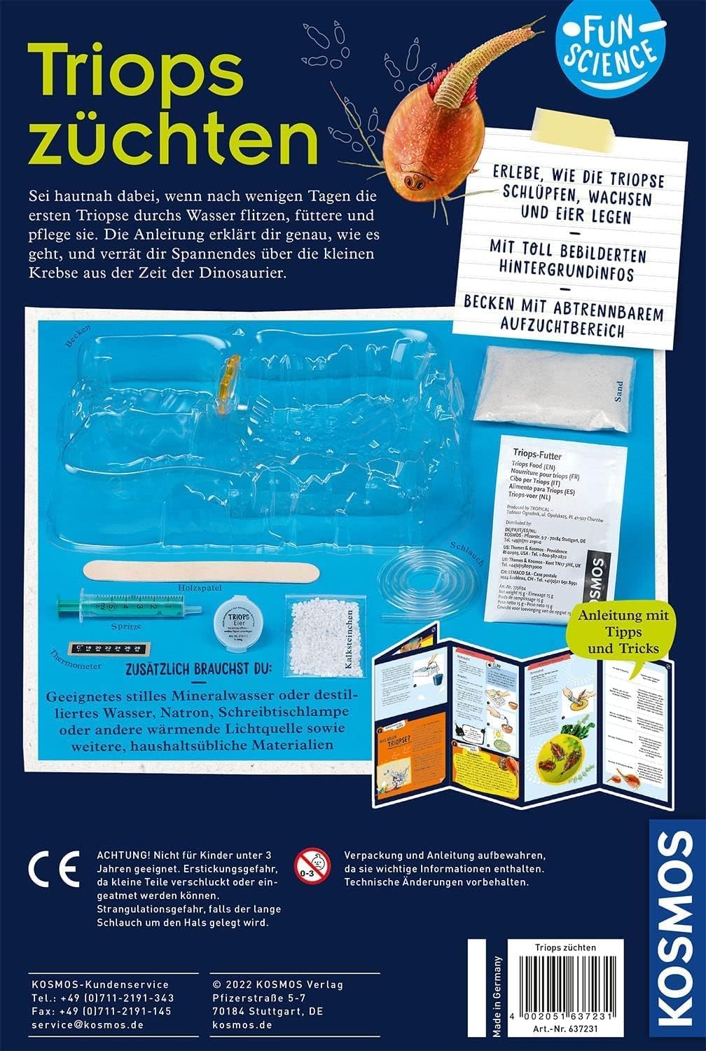 Kosmos Triops Breeding Kit: Fun Science Experiment for Kids