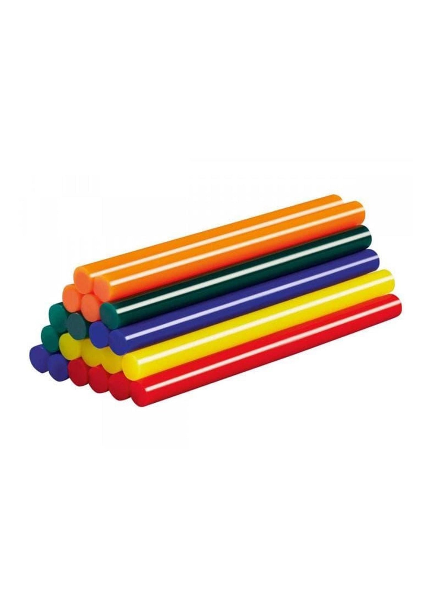 20 pieces of Parkside low temperature glue sticks in various colors, suitable for materials sensitive to high temperatures.