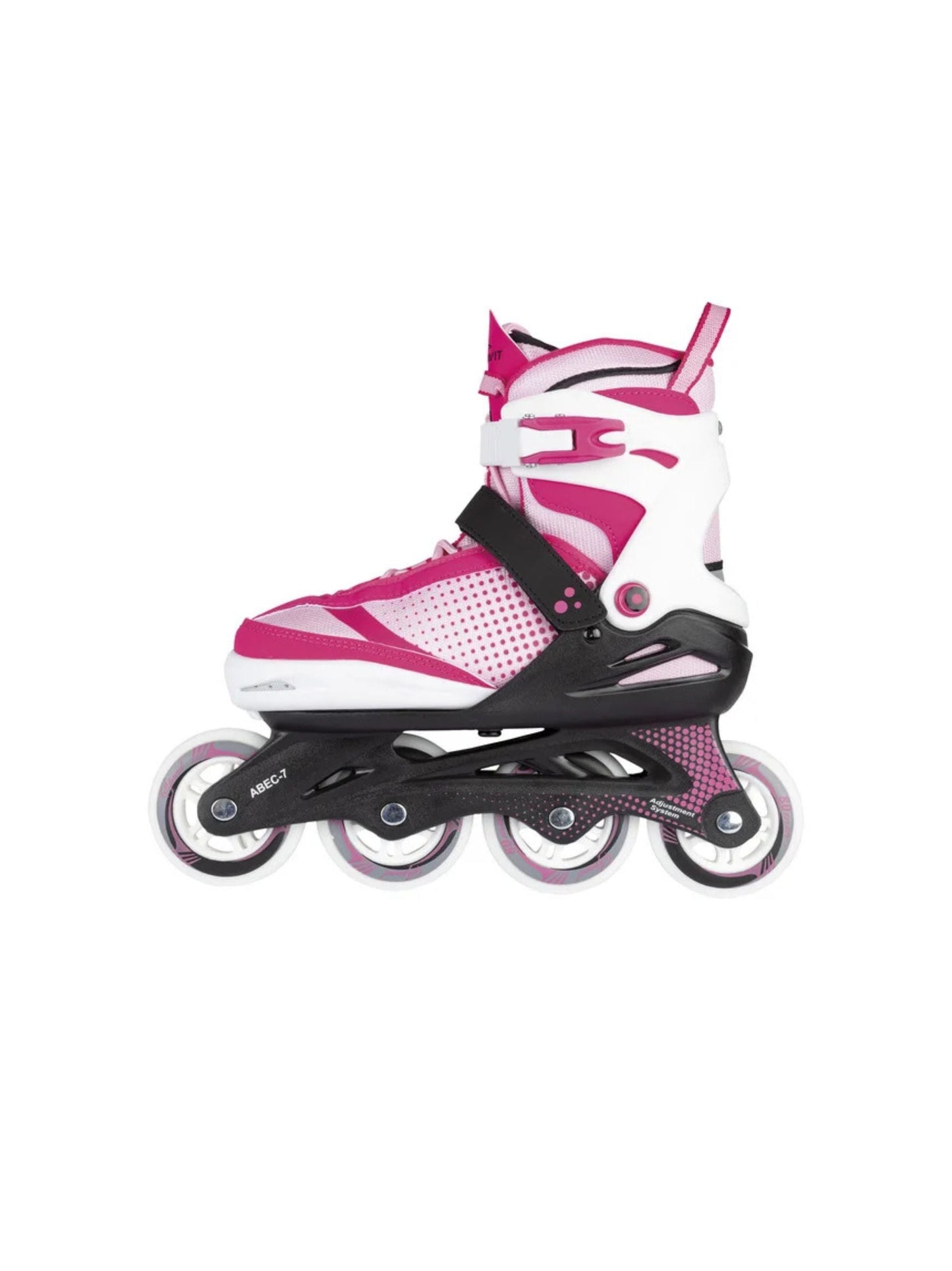 Crivit Children's Roller Skates with adjustable sizing, high-rebound wheels, and safety buckle