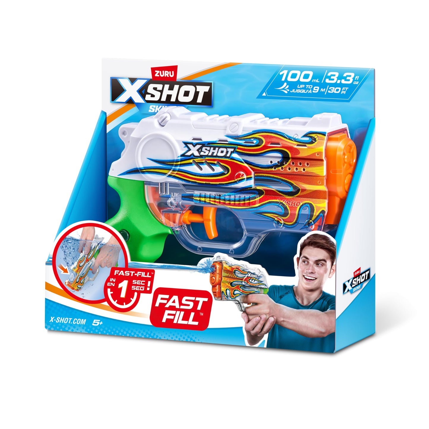 Zuru X-Shot Fast-Fill Skins Nano Water Blaster