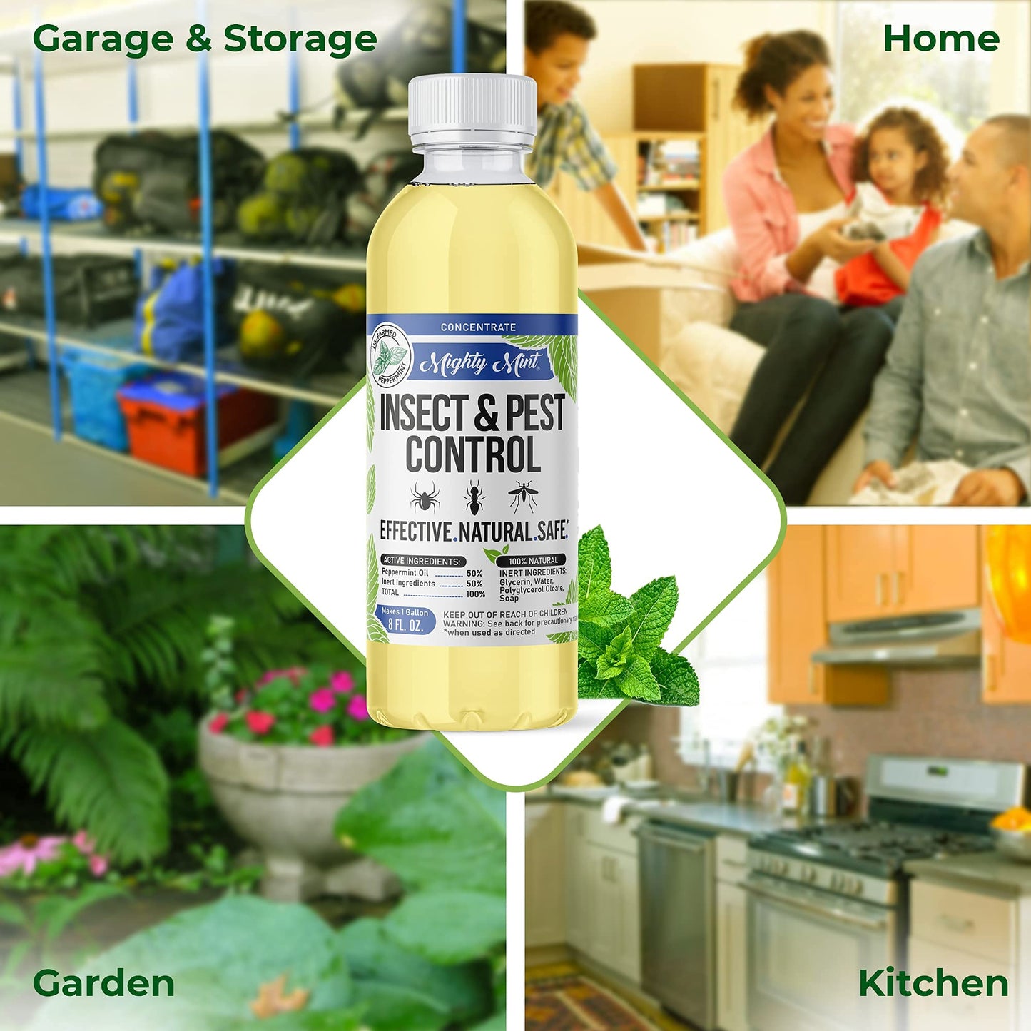 Mighty Mint 8 oz Peppermint Insect and Pest Control Concentrate