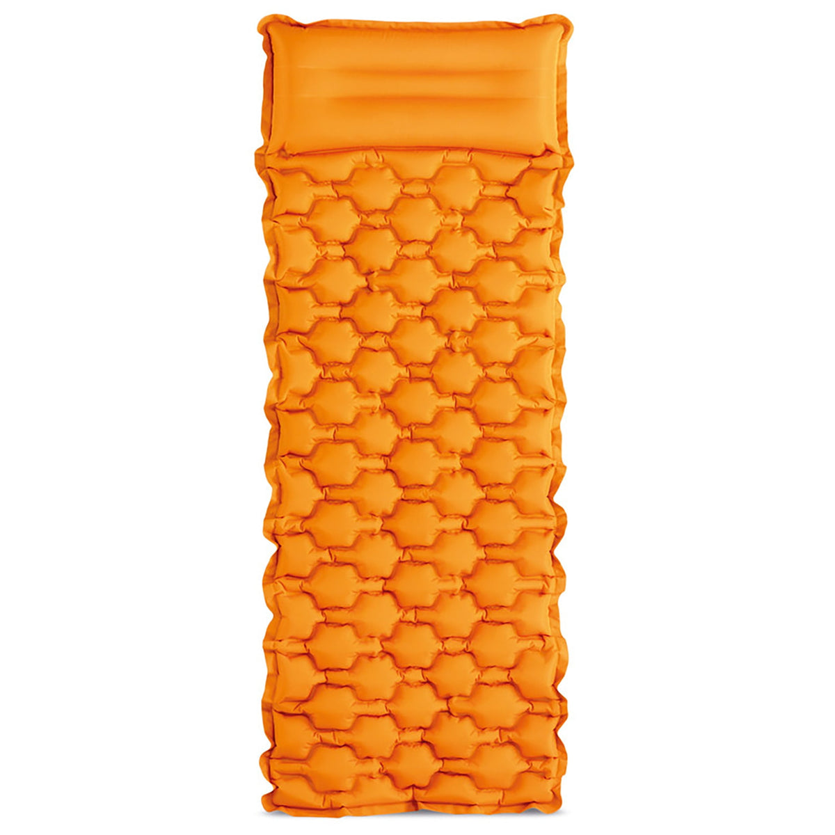 Intex TruAire Sleeping Pad - 4.5" inflatable mattress with TPU material, 2-ply laminate, air pocket waffle beam, and built-in
