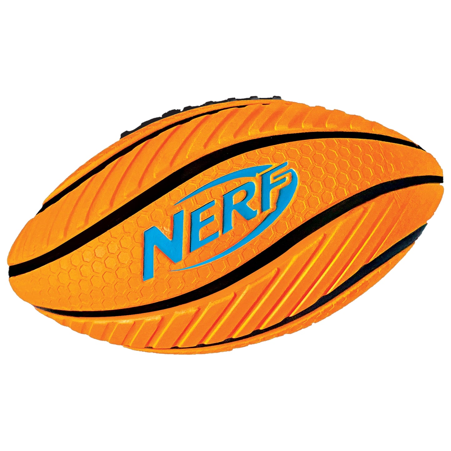 Nerf Spiral Grip Mini Foam Football with a spiral pattern for better grip