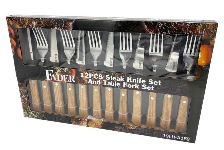 Fader 12-Piece Steak Knife and Fork Set