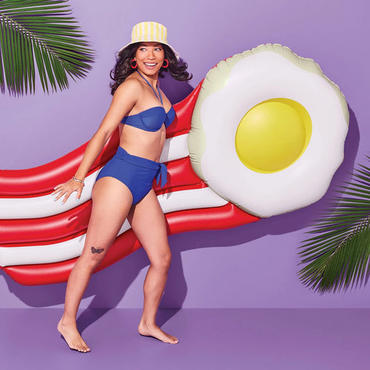 Sun Squad Egg and Bacon Novelty Pool Float