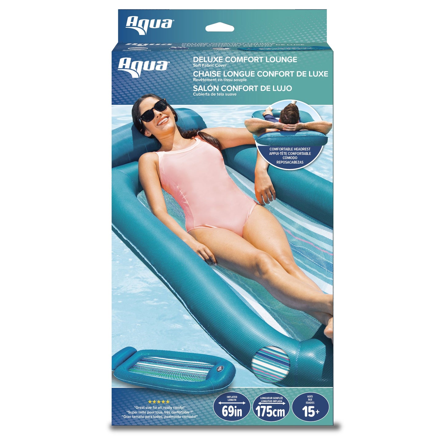 Aqua Leisure Deluxe Comfort Lounge Pool Float