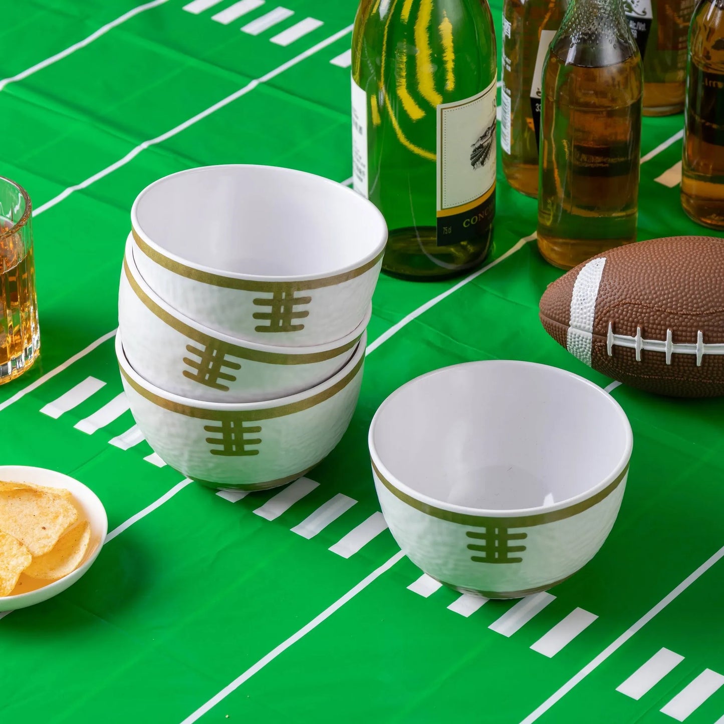 Cook with Color Football Mini Bowls Set