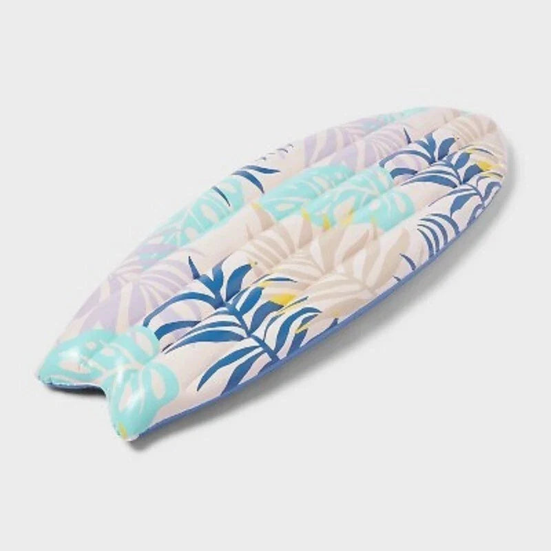 Sun Squad surfboard-shape float, fun and lightweight for pool, lake, or beach use
