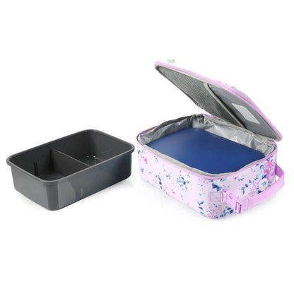 Fulton Bag Co. Floral Lilac Upright Lunch Bag