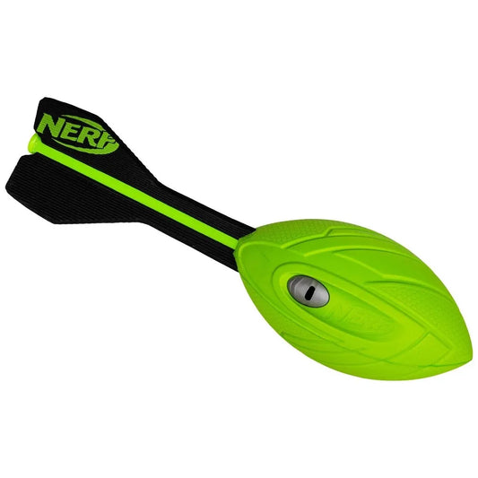 NERF Vortex Glow in the Dark Football, green, with a polyurethane shell and no fill