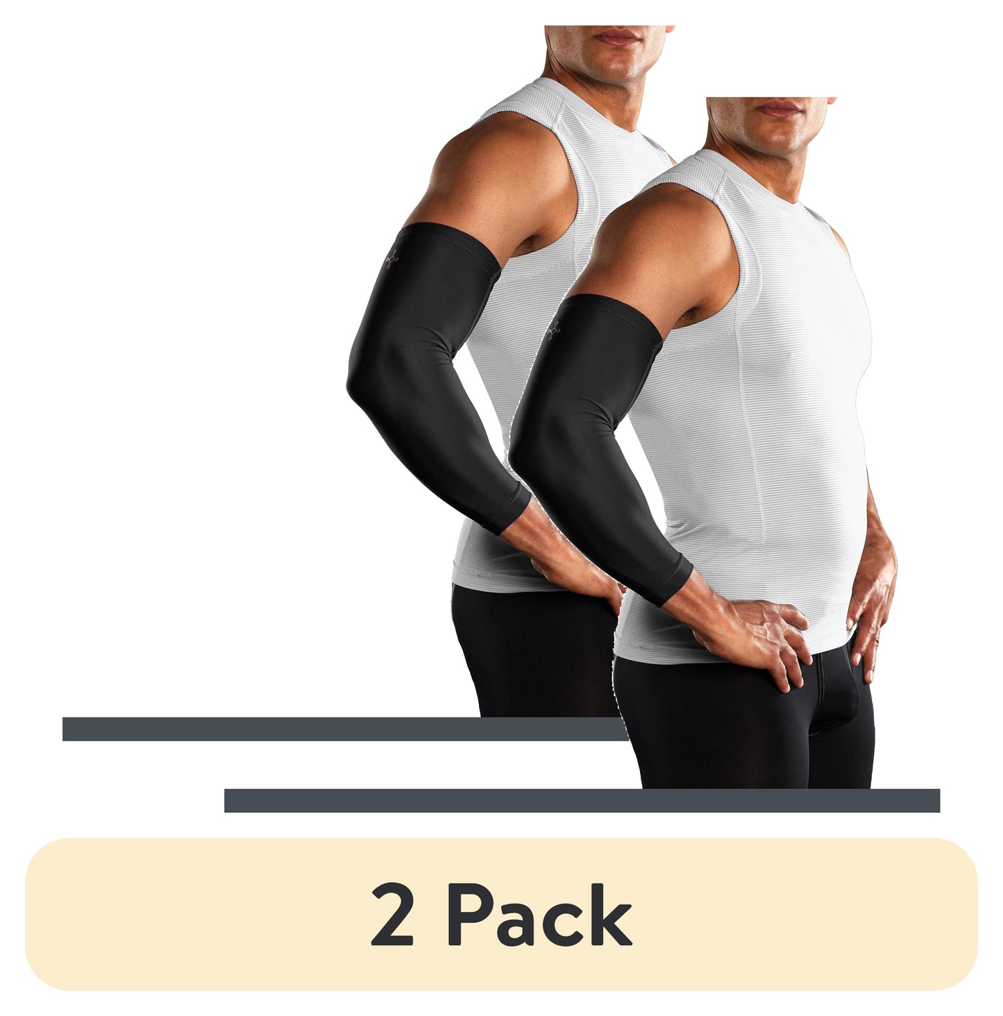 Tommie Copper Sport Spandex Compression Arm Sleeves in black color