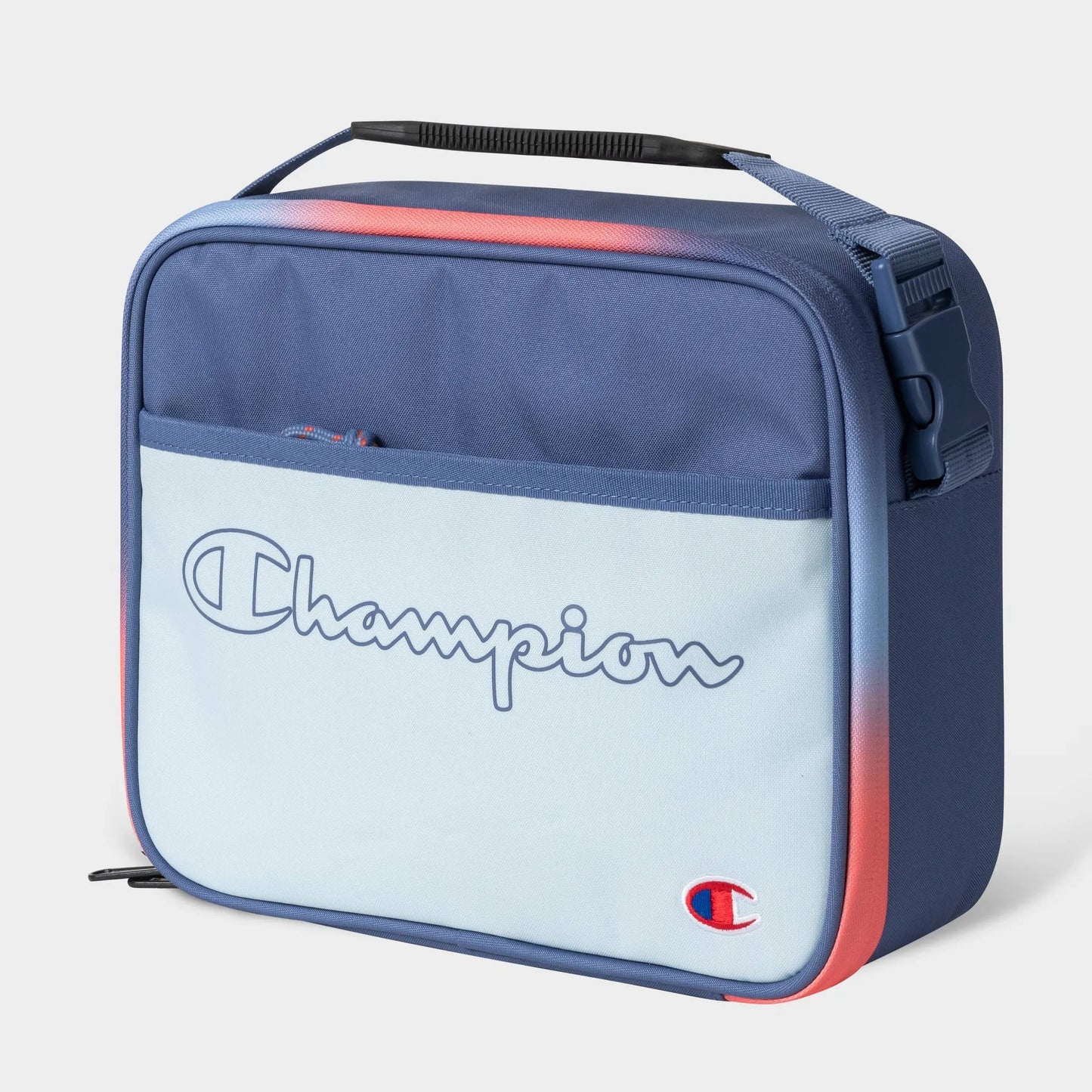 Champion Center Lunch Kit with a light blue hard shell and built-in tray