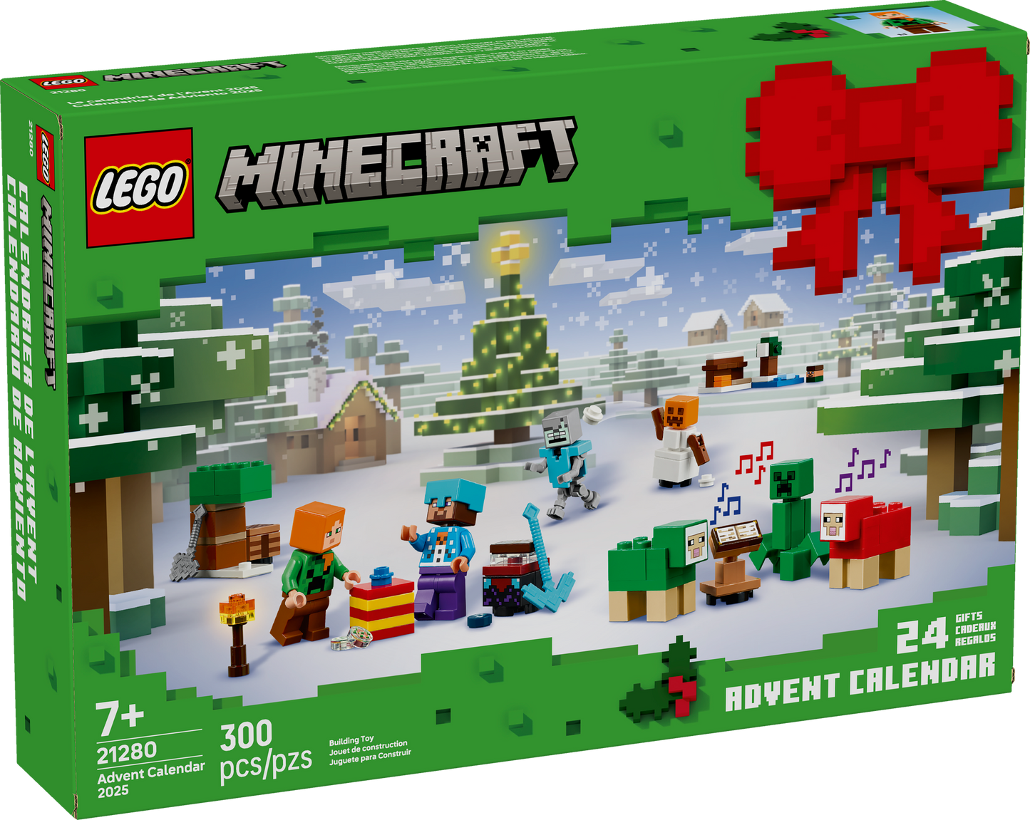 LEGO® Minecraft® Advent Calendar 2025 featuring buildable toys