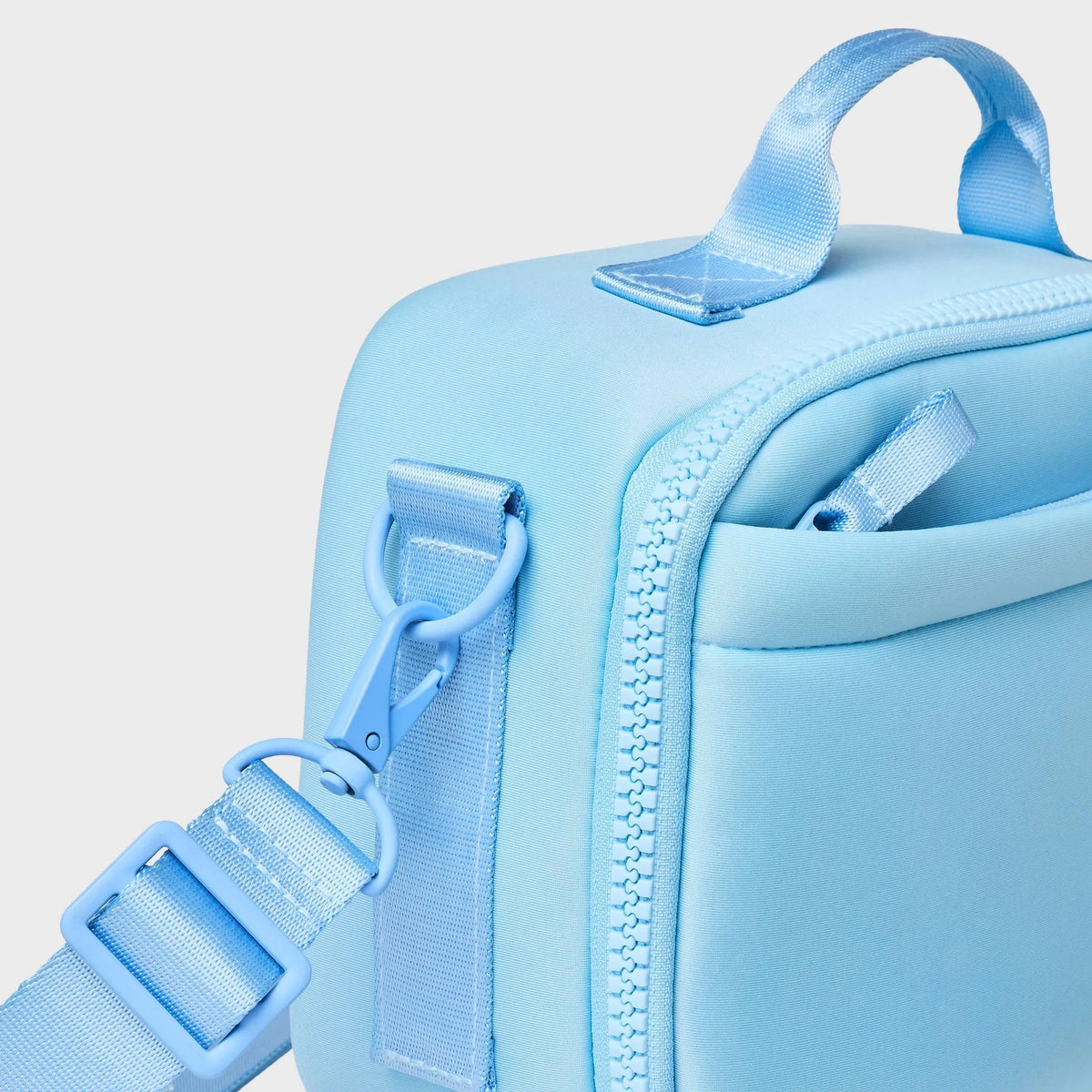All in motion Powder Blue Faux Neoprene Lunch Tote
