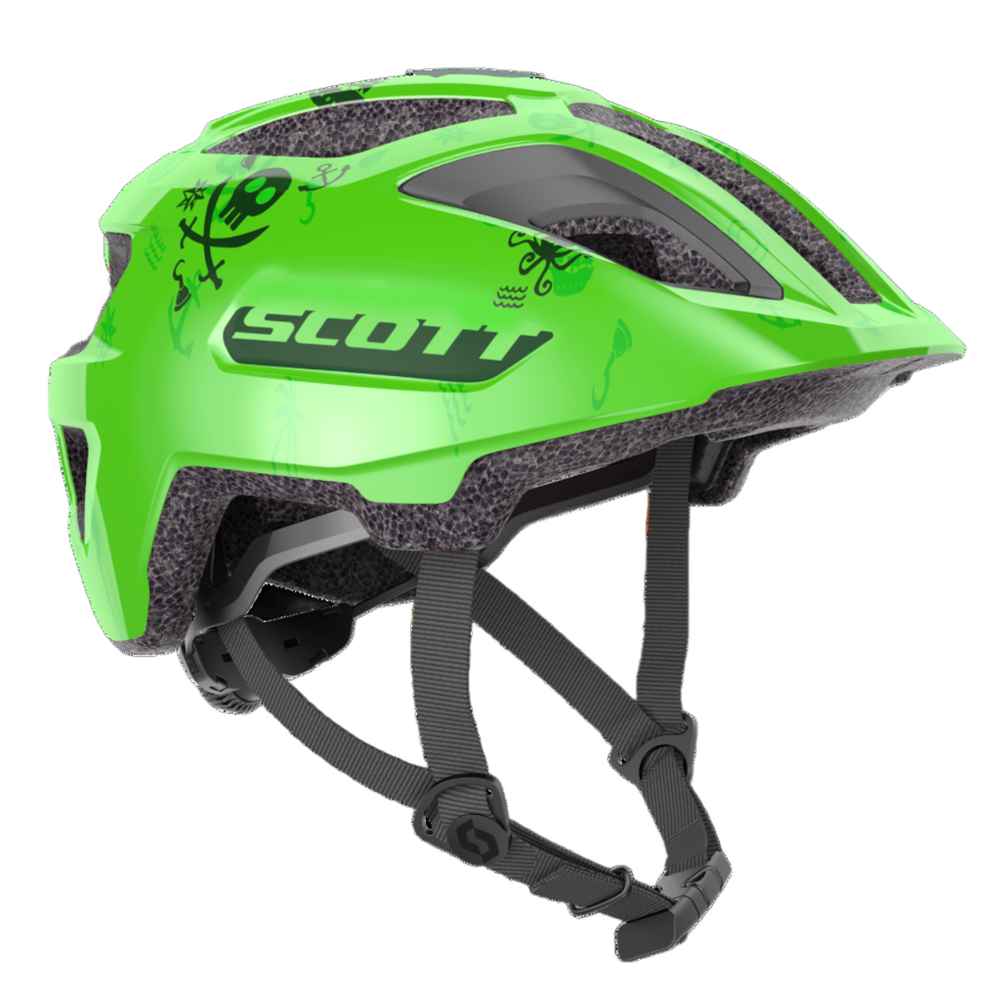 Scott Spunto Junior Kids Helmet with rear safety light and in-mold construction