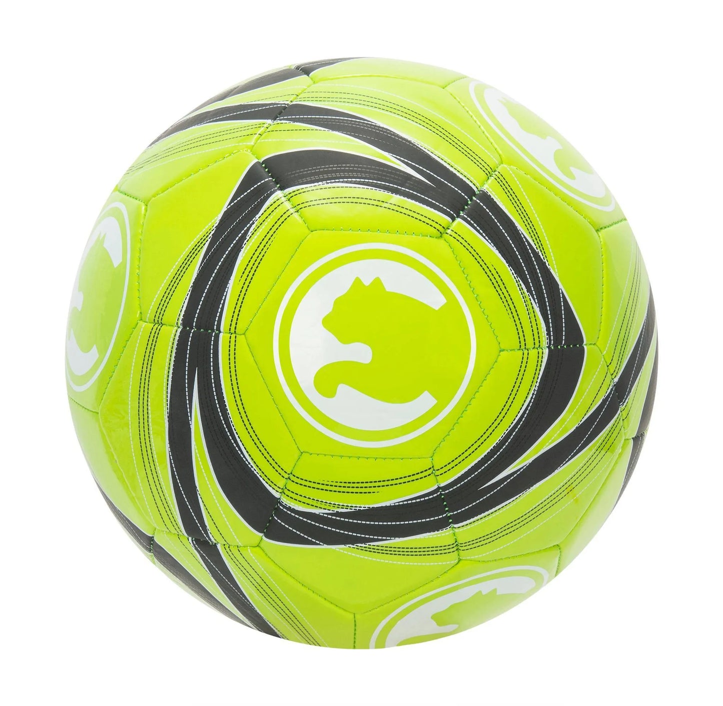 Lime green ProCat by Puma Cyclone Size 3 soccer ball with durable TPU cover