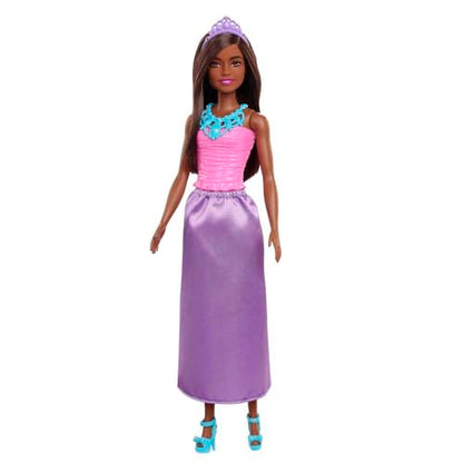 Barbie Fantasy Princess Doll in Pink and Purple Dress