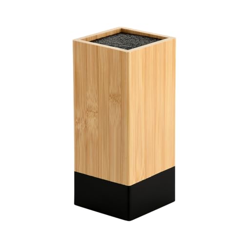 Kesper Bamboo Knife Block with Removable Plastic Bristles