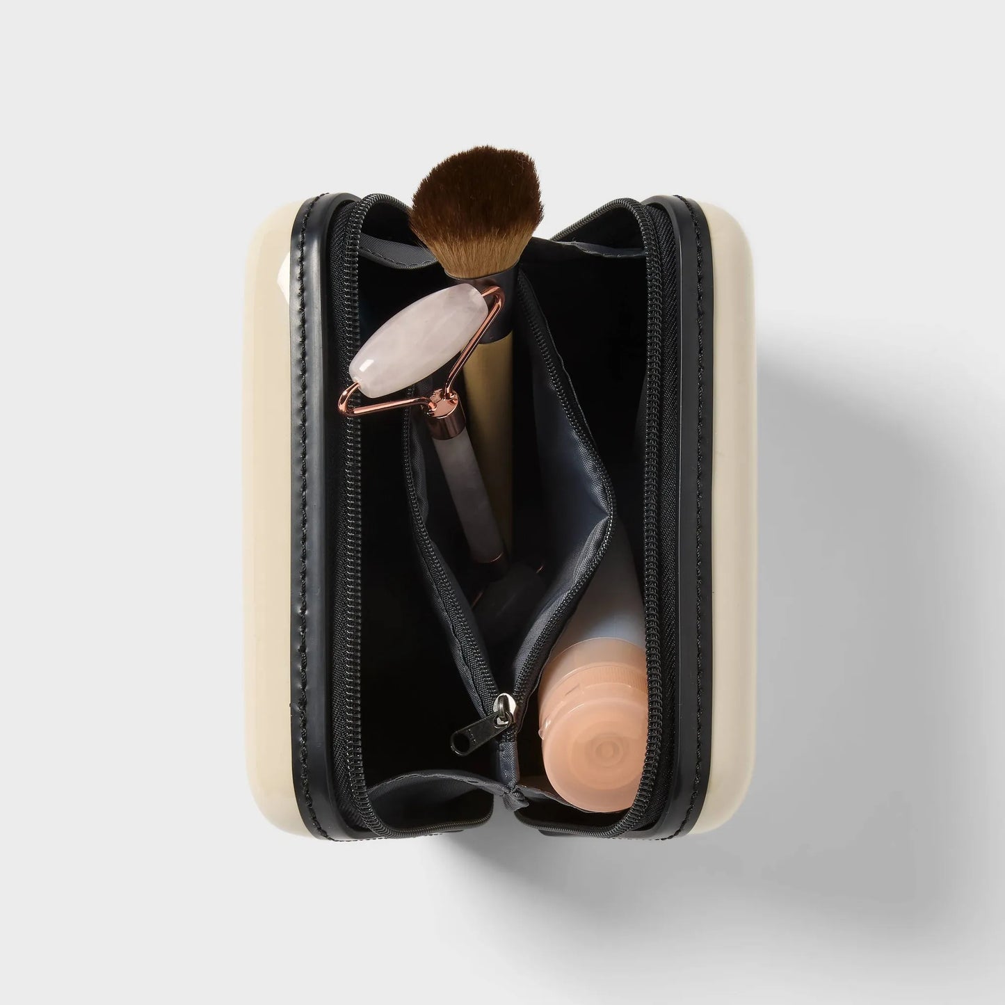 Open Story Hardside Dopp Kit Case in Off-White
