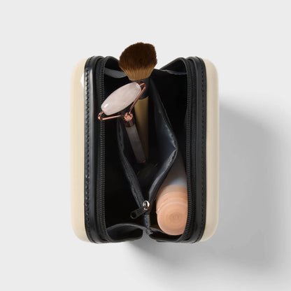 Open Story Hardside Dopp Kit Case in Off-White