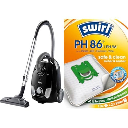 AEG SwirlPH86/PH96 MicroPor Plus Vacuum Bags with Anti-Allergen Filter
