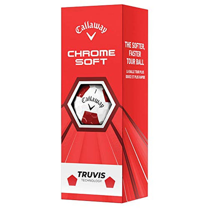 Callaway Chrome Soft 2020 Truvis Red/White Golf Balls