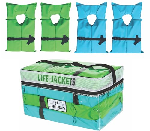 O'Brien Type 2 Four Pack CGA Approved Life Jacket with Bag