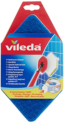 Vileda Bath Magic Mop Refill - Hexagonal Sponge for Optimal Cleaning