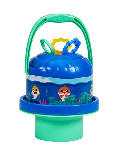 Little Kids Nickelodeon No-Spill Baby Shark Bubble Bucket with 4oz Solution