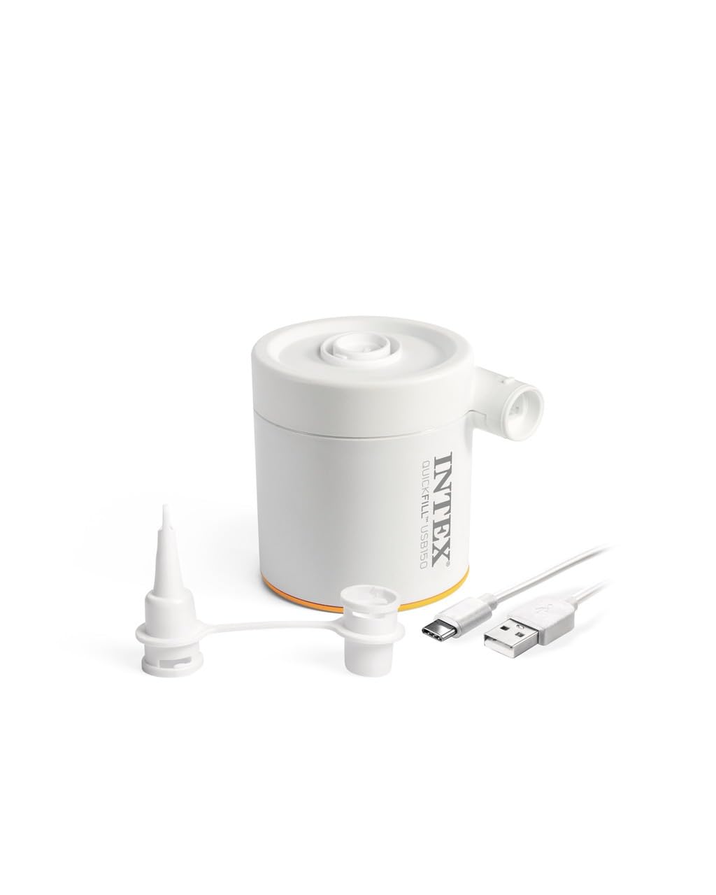 MaruHub Portable Quick-Fill USB Electric Air Pump with USB-C to USB-A connection