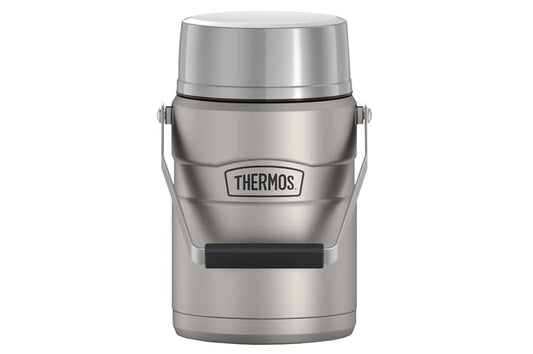 Thermos Stainless King Big Boss 1.39L Food Jar with stainless steel body and twist lock closure