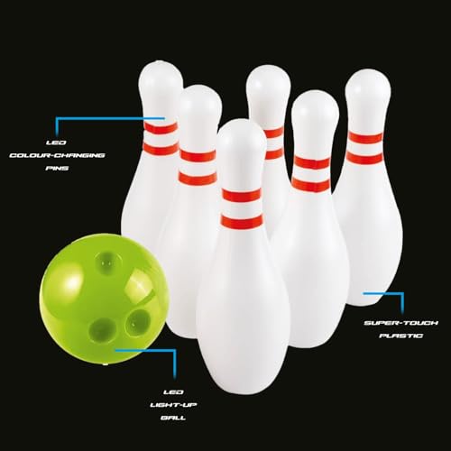 Glow Games Glow in the Dark Bowling Set with LED Lights