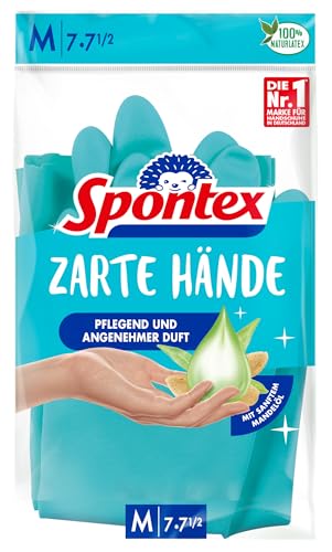 Spontex Comfy Household Gloves with Almond Oil for Extra Comfort