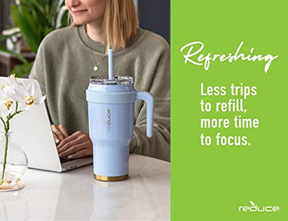 Reduce 40 oz Stainless Steel Tumbler with Handle and Straw