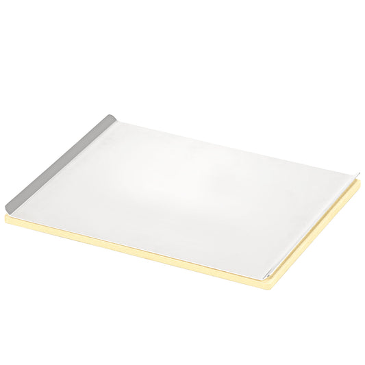 RÖSLE rectangular pizza stone made from cordierite with a topper for easy transportation