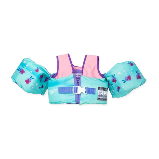 Speedo Kids' Splash Jammer Vest - Teal/Pink