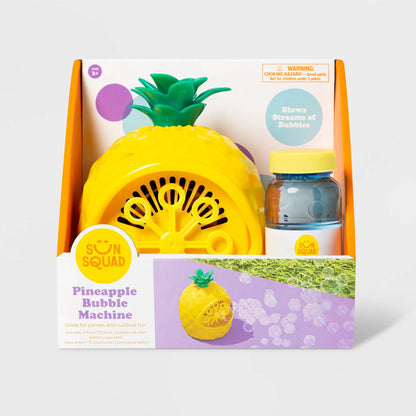 Sun Squad Pineapple Bubble Maker Plastic Toy