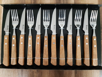 Fader 12-Piece Steak Knife and Fork Set