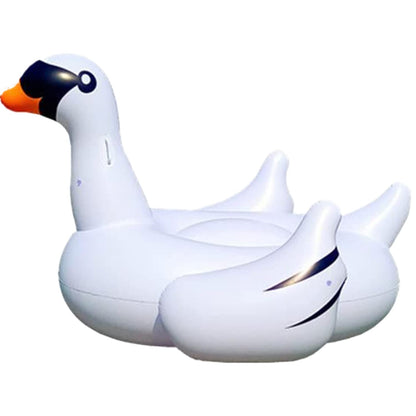 Inflatable white swan pool float by Lianshi, perfect for pool parties and relaxation