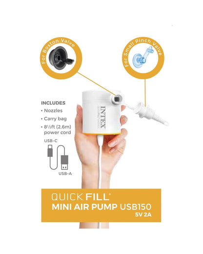 MaruHub Portable Quick-Fill USB Electric Air Pump