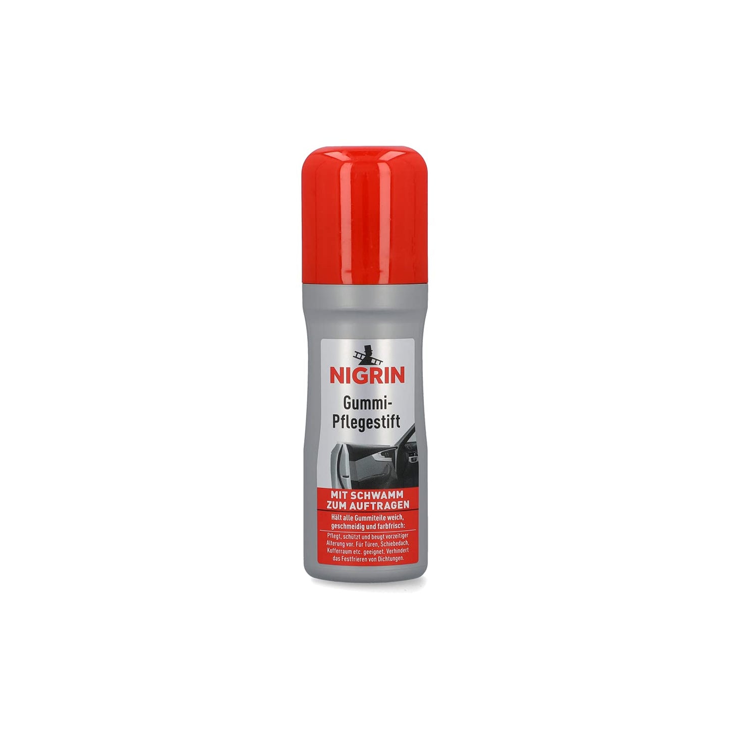 Nigrin 74653 Rubber Care Stick, 75 ml, maintains rubber parts' suppleness and color