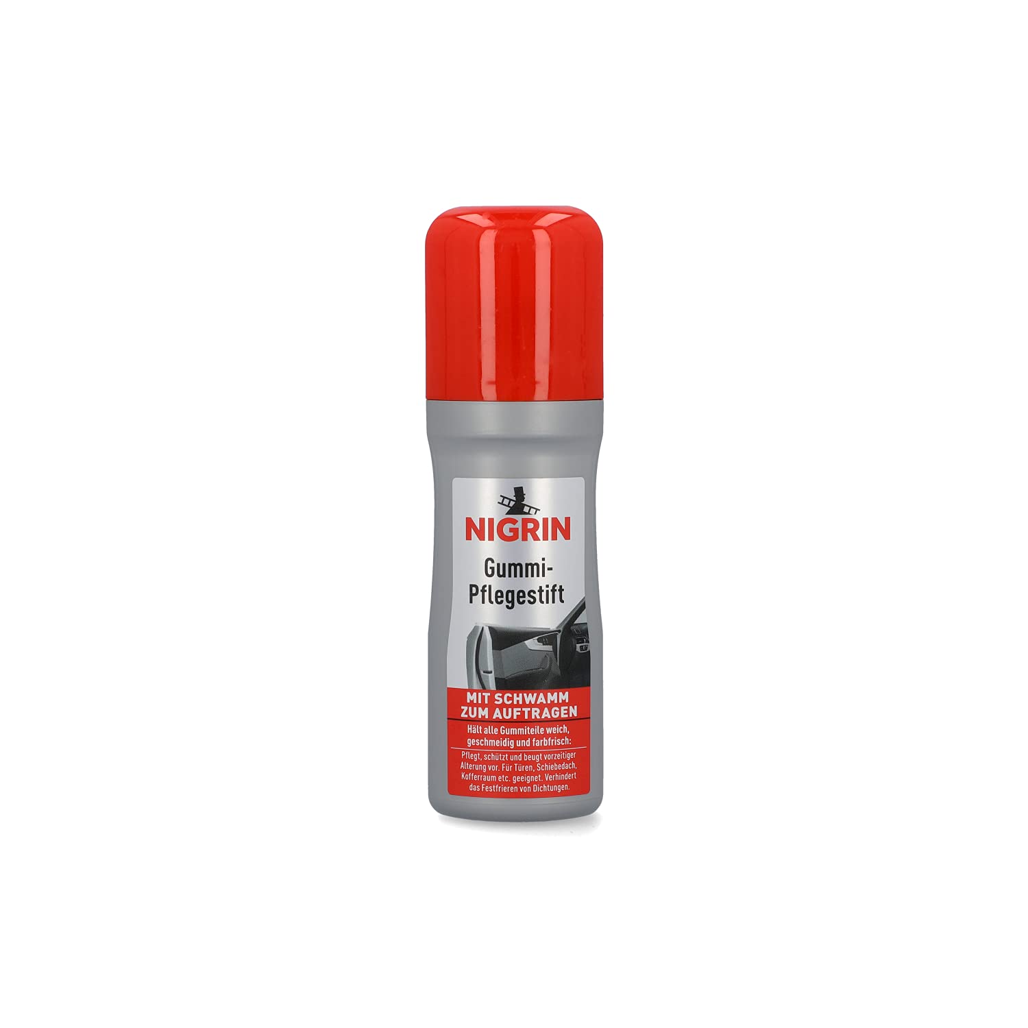 Nigrin 74653 Rubber Care Stick, 75 ml, maintains rubber parts' suppleness and color
