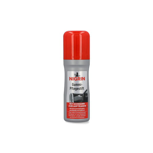 Nigrin 74653 Rubber Care Stick, 75 ml, maintains rubber parts' suppleness and color