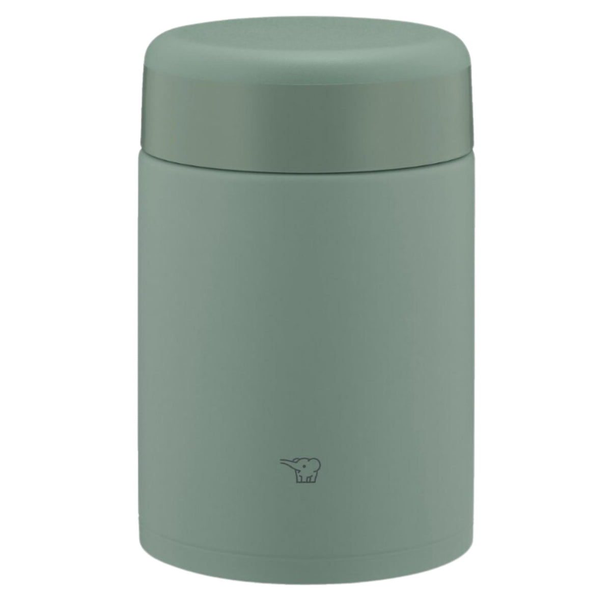 Zojirushi SW-KA52-GM Stainless Steel Vacuum Insulated Food Jar with matte green color and wide mouth opening