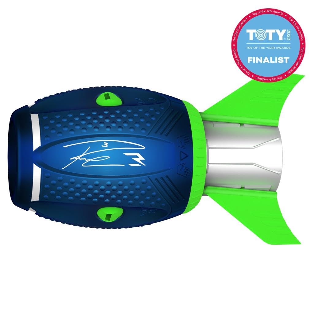 Aerobie Sonic Fin Football - Aerodynamic Russel Wilson Foam Football Toy