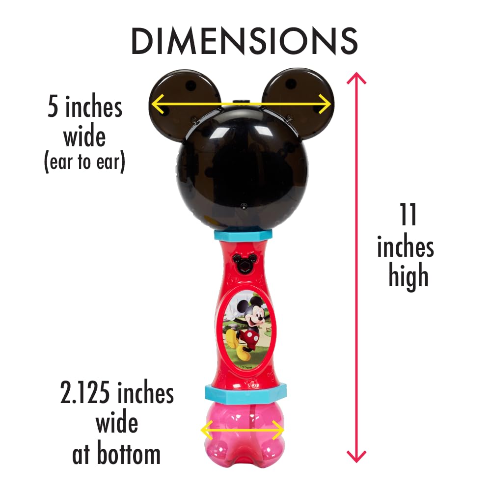 Little Kids Disney Mickey Mouse Light and Sound Musical Bubble Wand