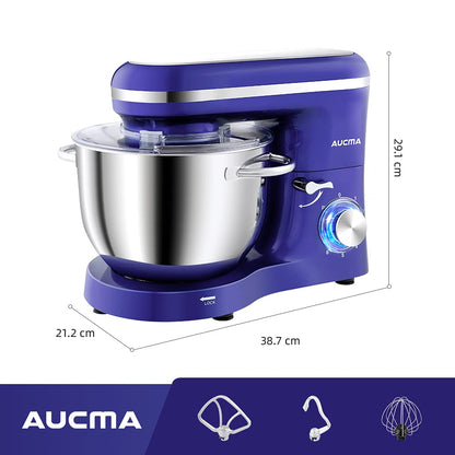 Aucma 1400W Food Processor with 6.2L Stainless Steel Bowl