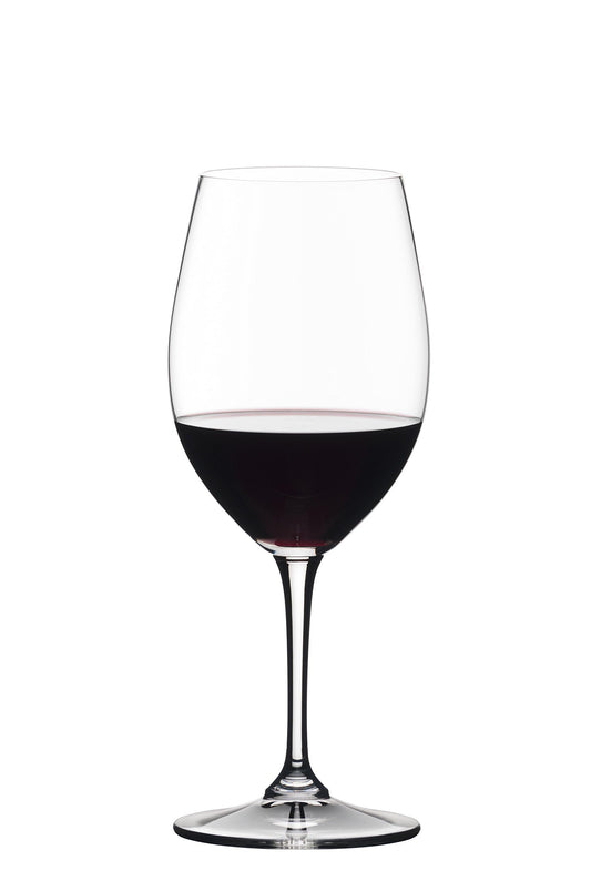 Set of 4 Riedel Vivant crystal wine glasses with a bell shape, clear and transparent