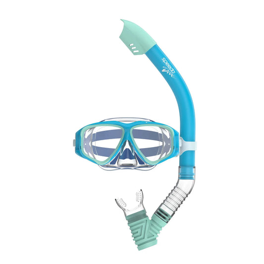 Speedo Junior Mask Snorkel Set - Blue/Teal